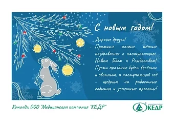 С Новым 2023 годом, дорогие друзья! Медицинское оборудование от компании 'Кедр'