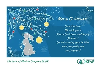 Happy New Year 2023 and Merry Christmas! Медицинское оборудование от компании 'Кедр'